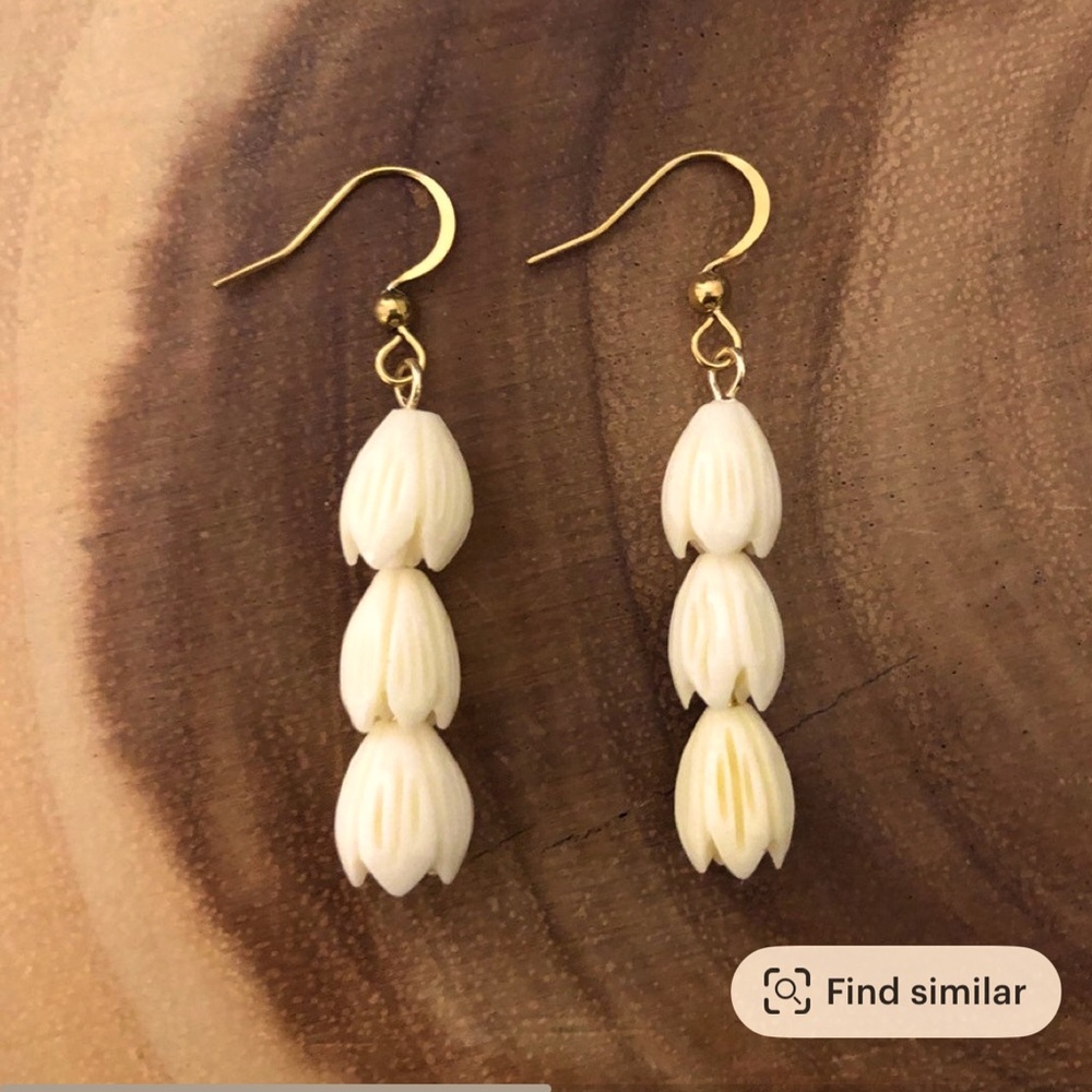 Kreations by Kawai Pikake Drop Earrings